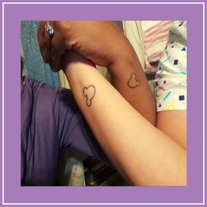 Stef Denise - matching Disney tattoos