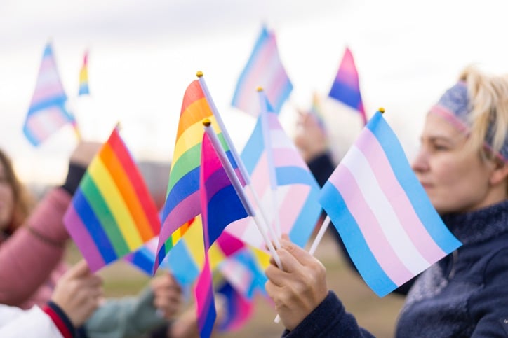 LGTBQ Trans flags