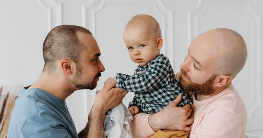 gay dads with baby